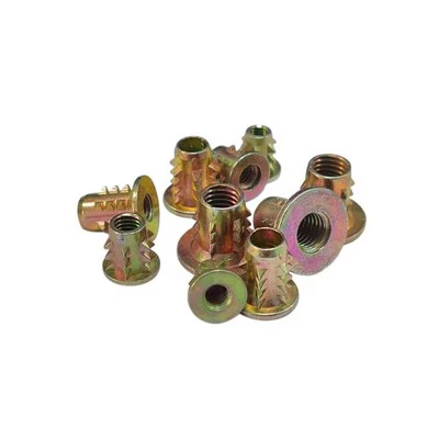 Nerjaveèi asye Threaded Insert pou bwa